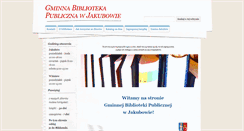 Desktop Screenshot of biblioteka.jakubow.pl