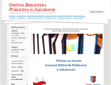 Tablet Screenshot of biblioteka.jakubow.pl